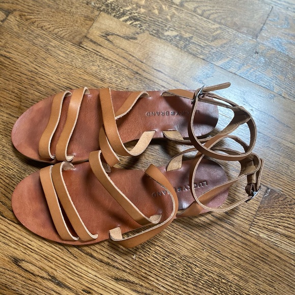 Lucky Brand Addie Sandal in Almond Natural Leather - Picture 10 of 10